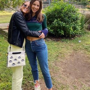 AGOLDE dark wash denim high rise straight leg jean ankle length